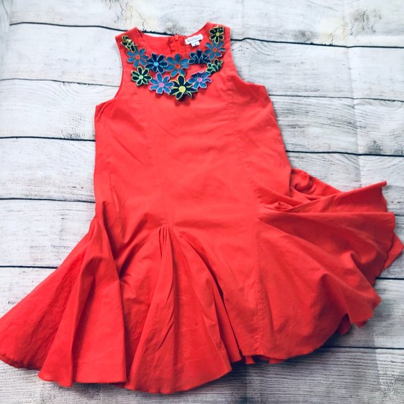Flapdoodles Other - Flapadoodles Dress Girls sz6 orange floral